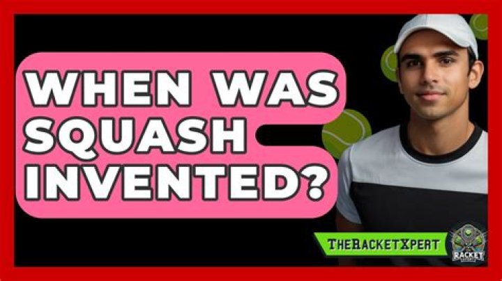 When was squash invented?