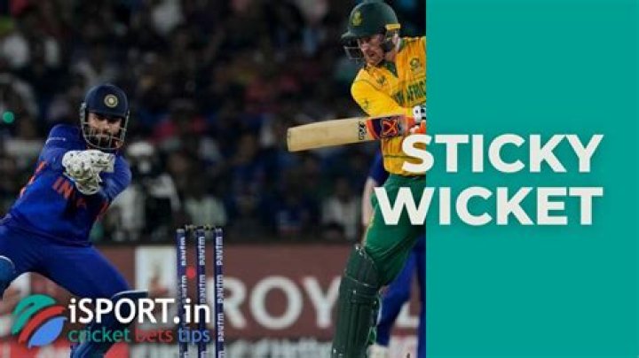 Where does the term sticky wicket come from?