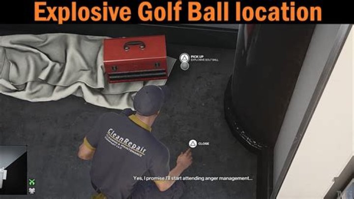 Where is the golf ball Hitman 3?