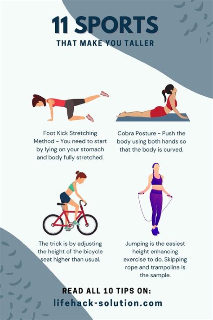 Which sport can make you taller?