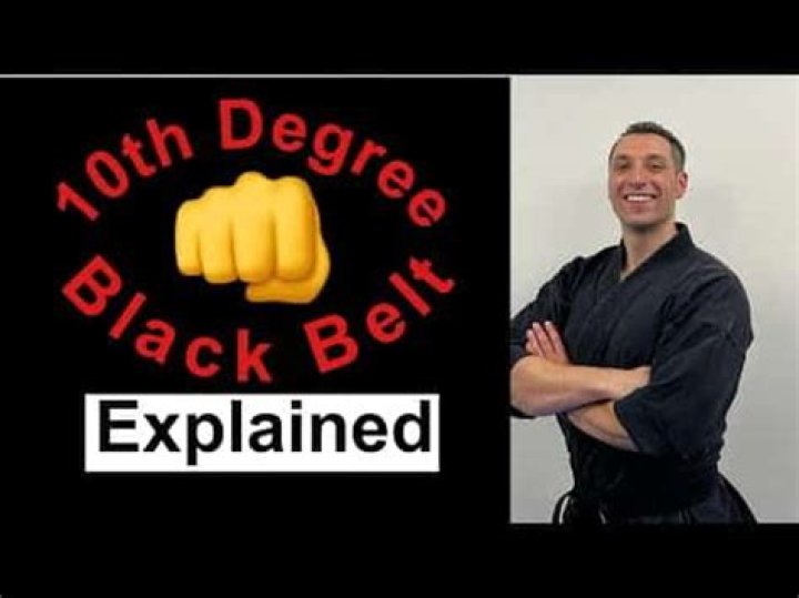Who Has 10th dan black belt?
