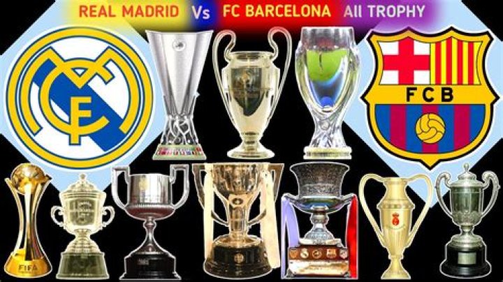 Who has more trophies Barca or Madrid?