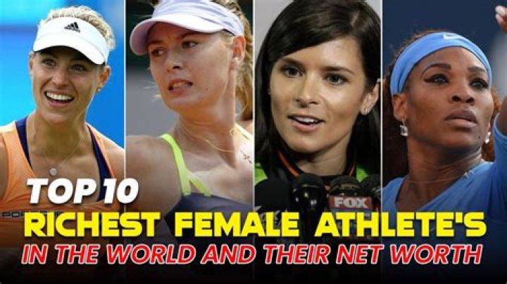 Who is the richest female athlete?