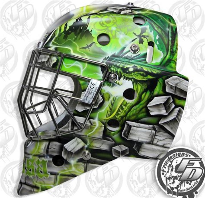Who painted goalie masks?