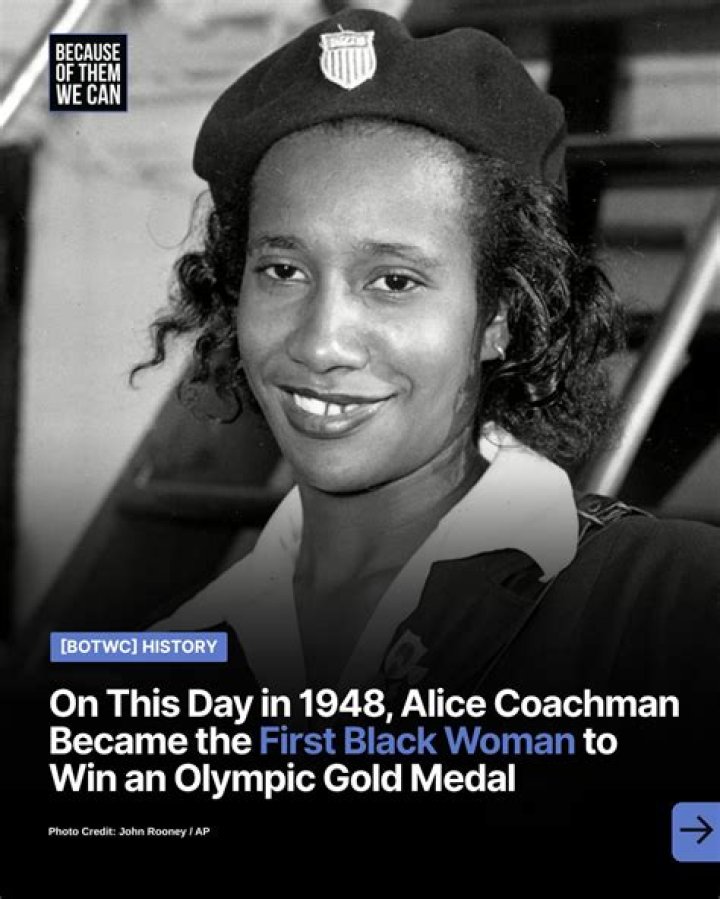 Who was the first black woman to win an Olympic gold medal?