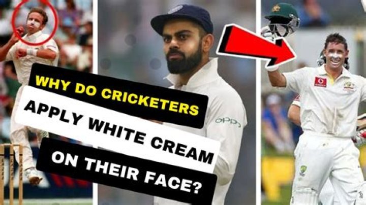 Why do cricketers put white on their lips?