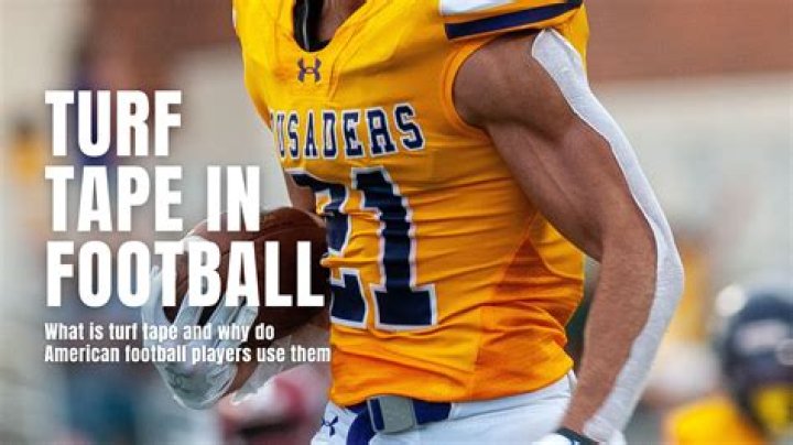 Why do football players tape their arms?