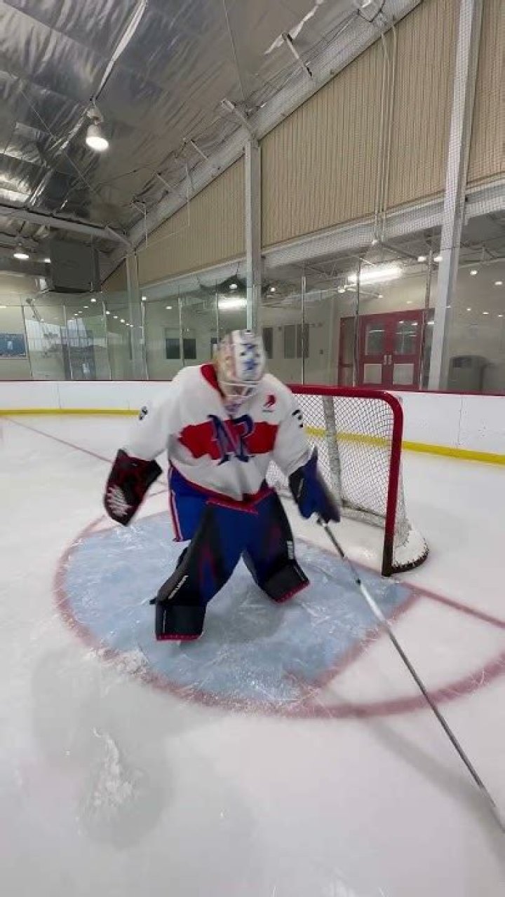 Why do goalies shave the ice?