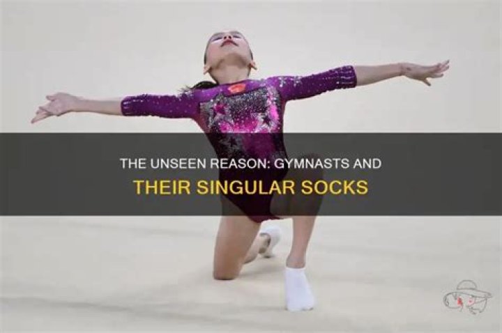 Why do gymnasts wear a sock on one foot?