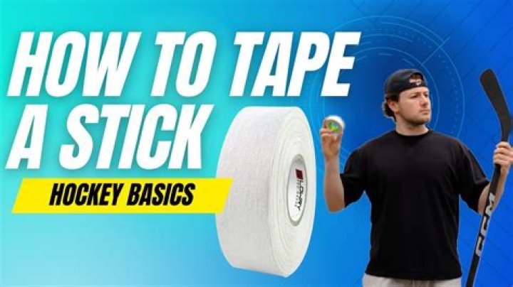Why do hockey sticks need tape?