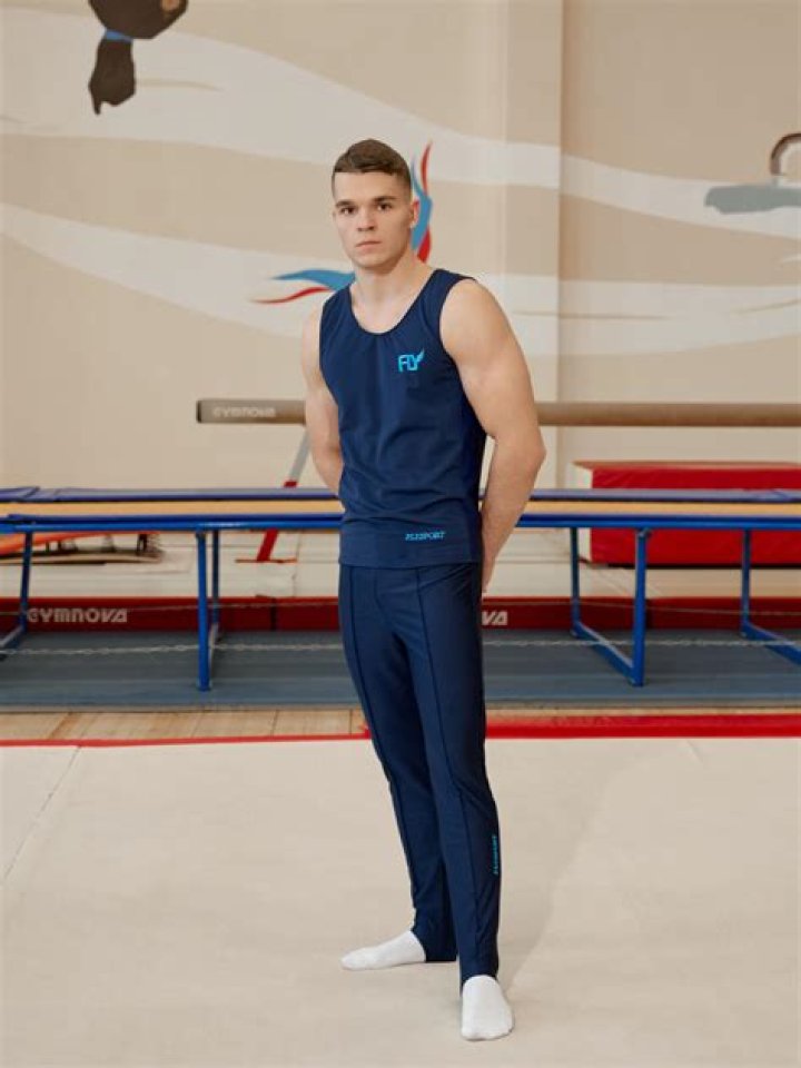 Why do male gymnasts wear stirrup pants?
