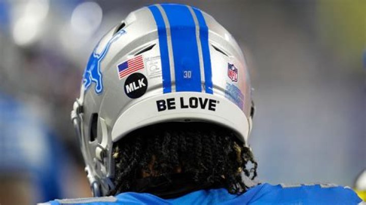 Why do the Rams have be love on their helmets?