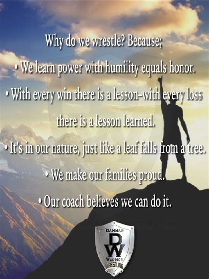 Why do we wrestle?